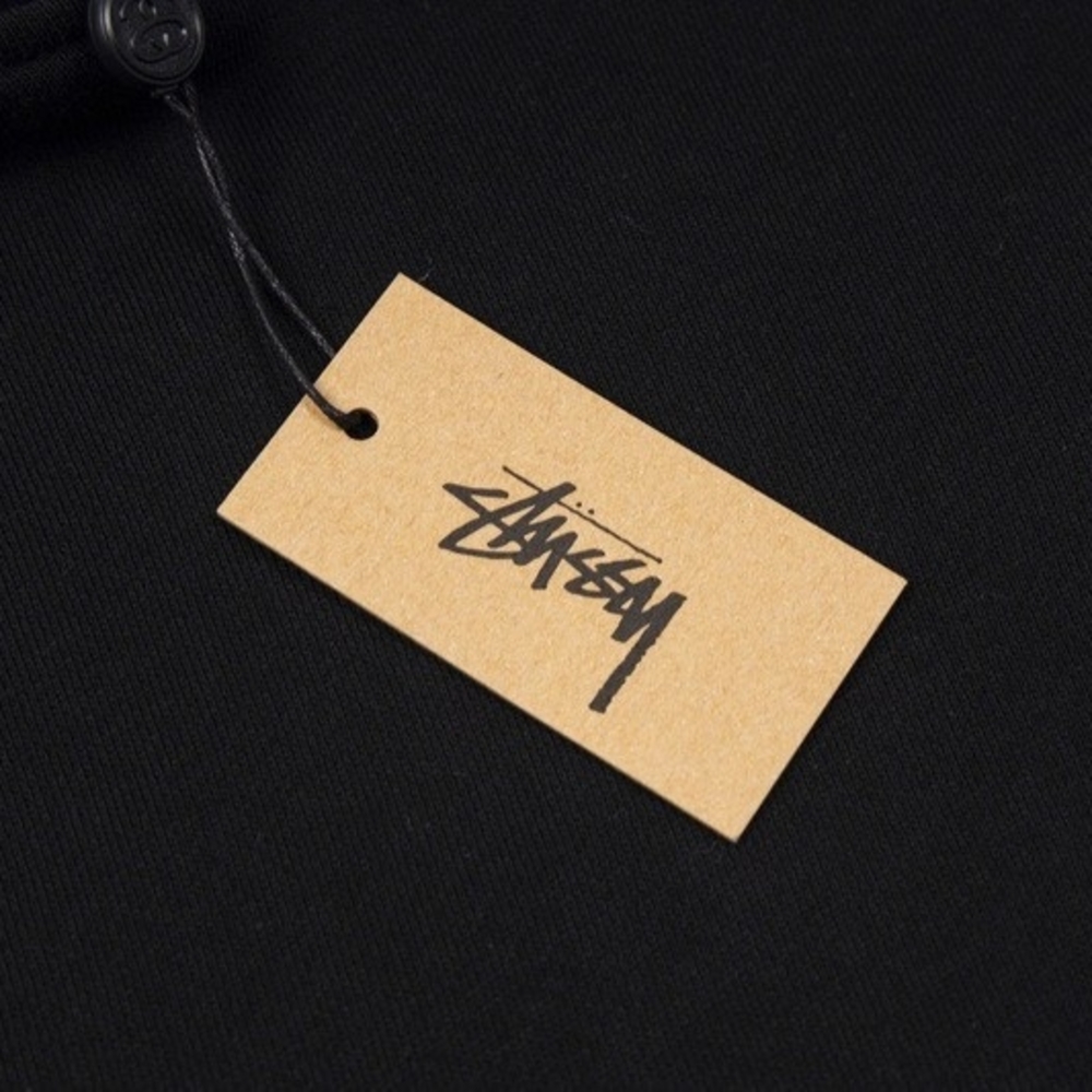 Stussy Black Hoodie with White Logo - Picture 12 of 14
